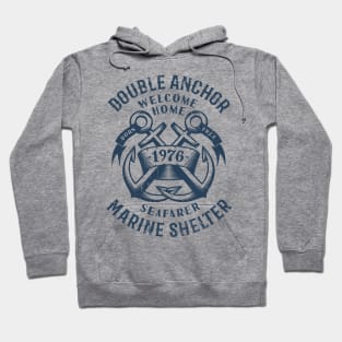 Crossed anchors retro t-shirt Hoodie